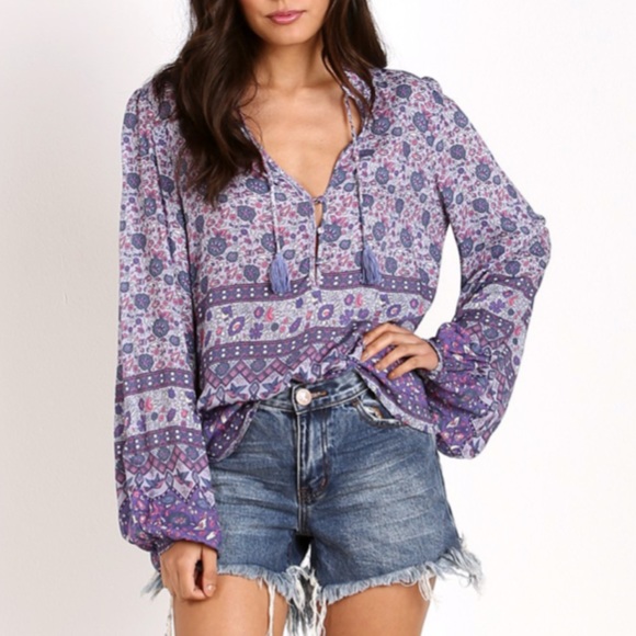EUC Spell Kombi Blouse Medium - Picture 7 of 9